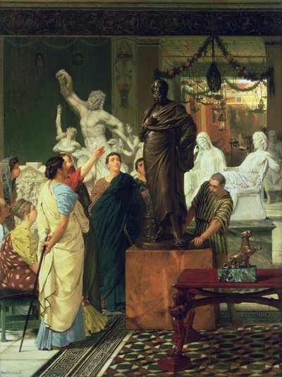 Forhandler i Statues swed av Lawrence Alma Tadema